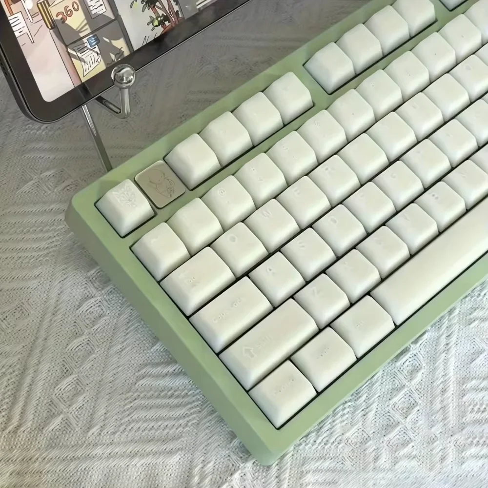 

Keycap, Marble, Cherry PBT 140 Keys, Minimalist, Girl Gift Keyboard Keycap Set for 66/68/86/96/98/104 Mechanical Keyboard