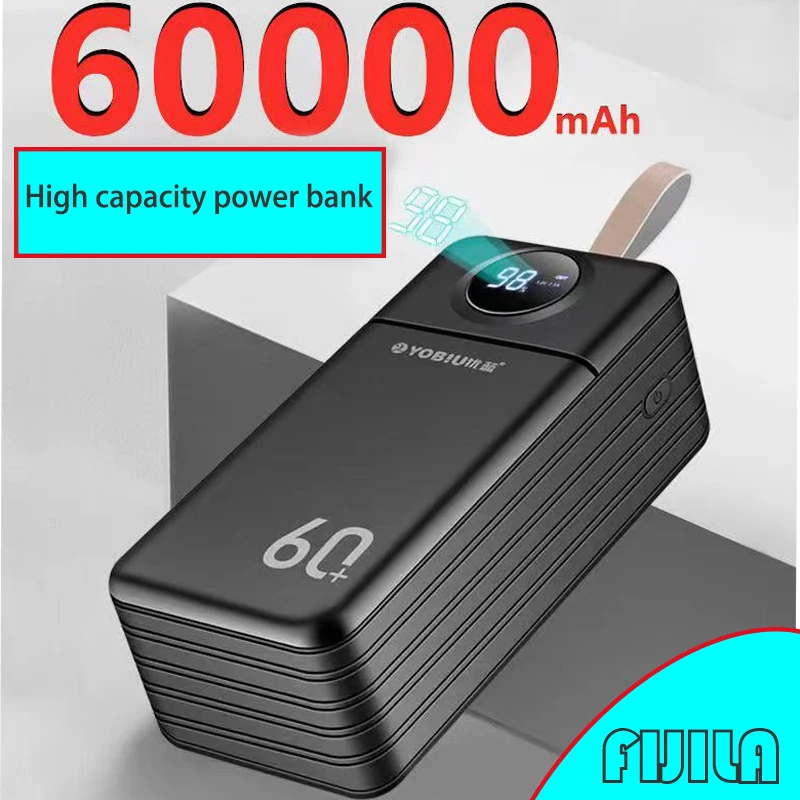 Power Bank 60000 mAh Power Bank ad alta capacità ricarica rapida 50000 mAh 40000 mAh 30000 mAh Mobile universale