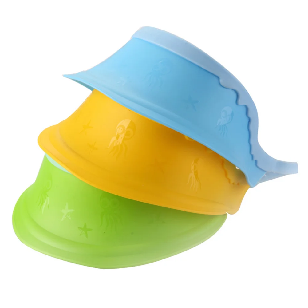 قبعة استحمام للأطفال، شامبو لغسل شعر الأطفال، واقي أذن، واقيات حمام الطفل، قبعة من السيليكون #5