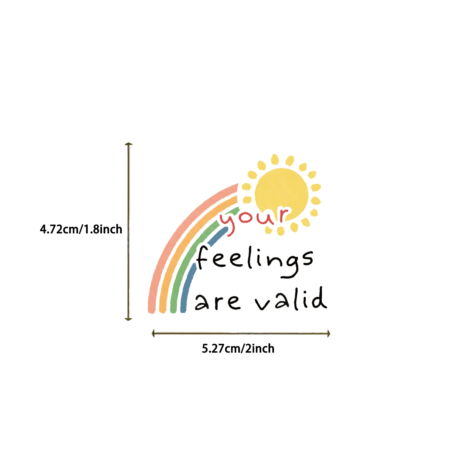 50PCS Mental Health Positive Affirmation Stickers Graffiti Decals Luggage Suitcase Bike Gift Skateboard Phone Bike Sticker