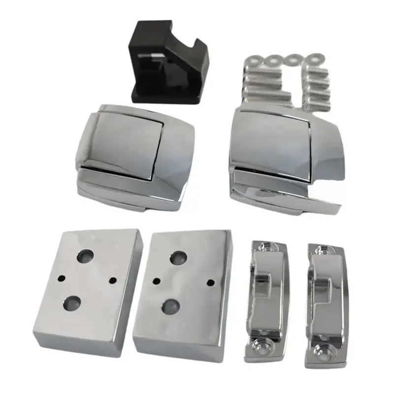 Classy-Motorcycle Saddlebag Locks Pops Tour Pack Pak Latches Spacers Lid Catch Kit For Touring Road Glide Luggage Lock