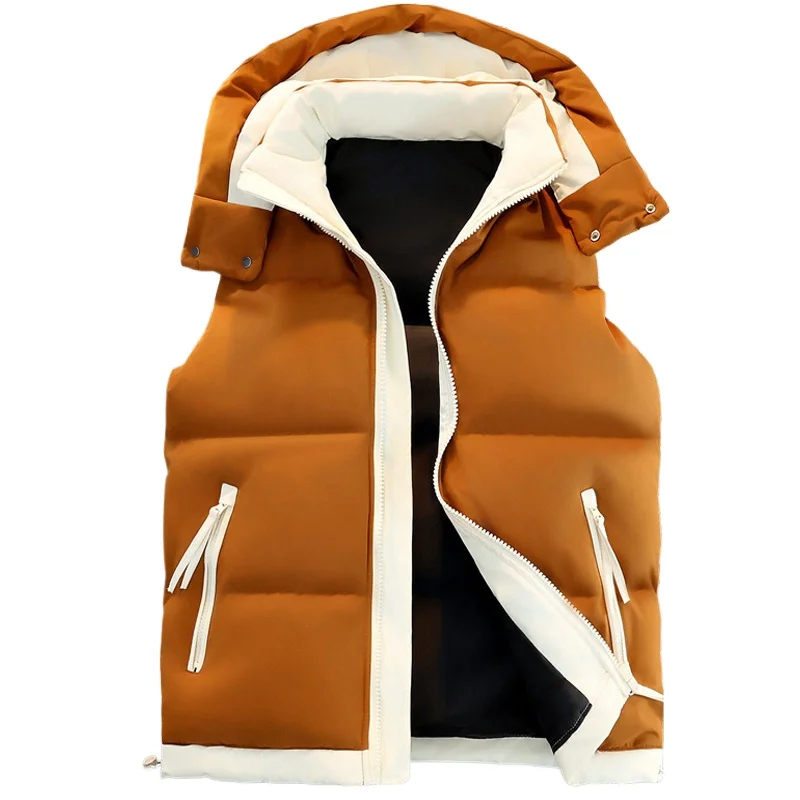 

Chaleco Para Hombre Otoño Adding Fleece Nueva Empalme Hombres De Mediana Edad Enjuague Chaleco Casual De Negocios Chaleco Casual