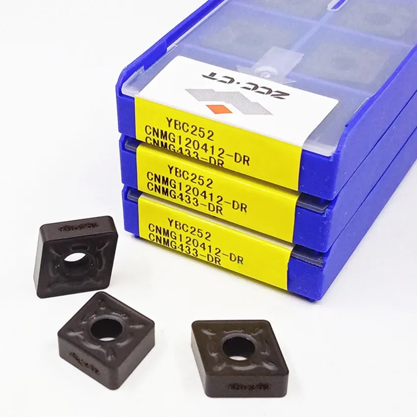ZCC.CT CNMG120408-DR YBC251/CNMG120412-DR YBC251/CNMG120408-DR YBC252/CNMG120412-DR YBC252 CNC carbide inserts P10-P30 P10-P35