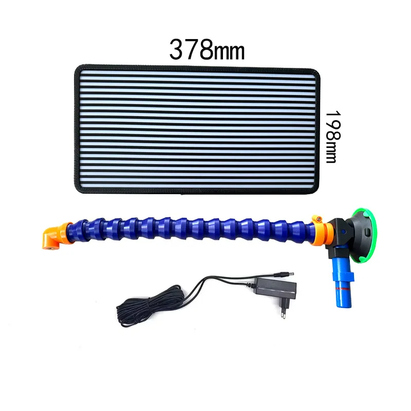 

Car Dent Repair Tool Stripe Plate Inspection Light 6 Colors Adjustable Suction Cup Elbow Bracket Adjustment Light LED Dent