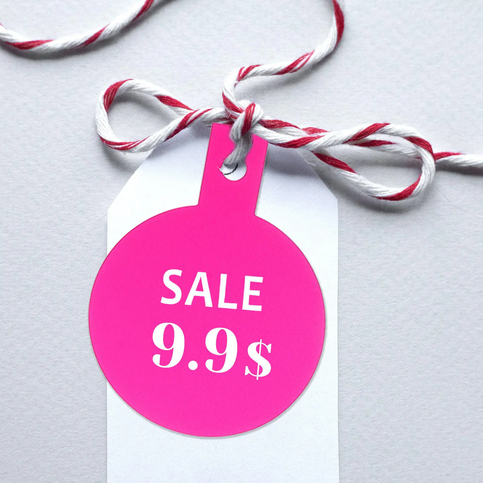 80Pcs Paper Price Tags Supermarket Retail Labels Blank Signs for Vegetables Fruits Clothing Bright Attractive Design Portable - view 2