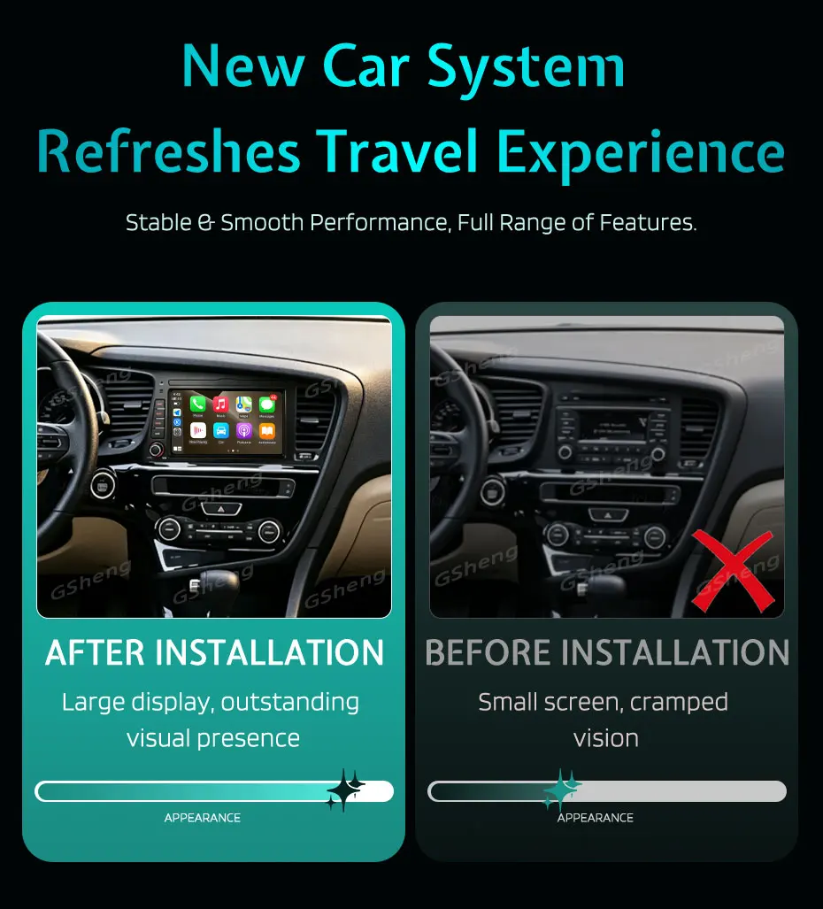 8'' Android 16 Car Stereo Multimedia Player for Kia Optima 3 K5 TF 2010-2015 IPS HD Touch Screen GPS Navi BT WiFi Wireless DSP