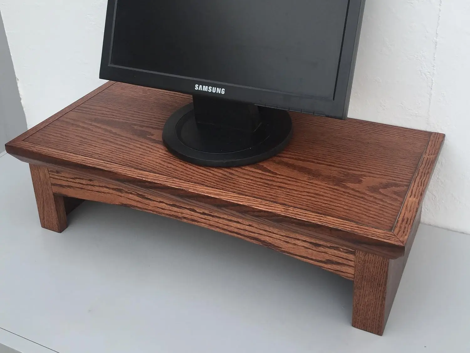 

26" Wide Brown Wooden TV Stand Modern Rectangular Assembly Required, Customized