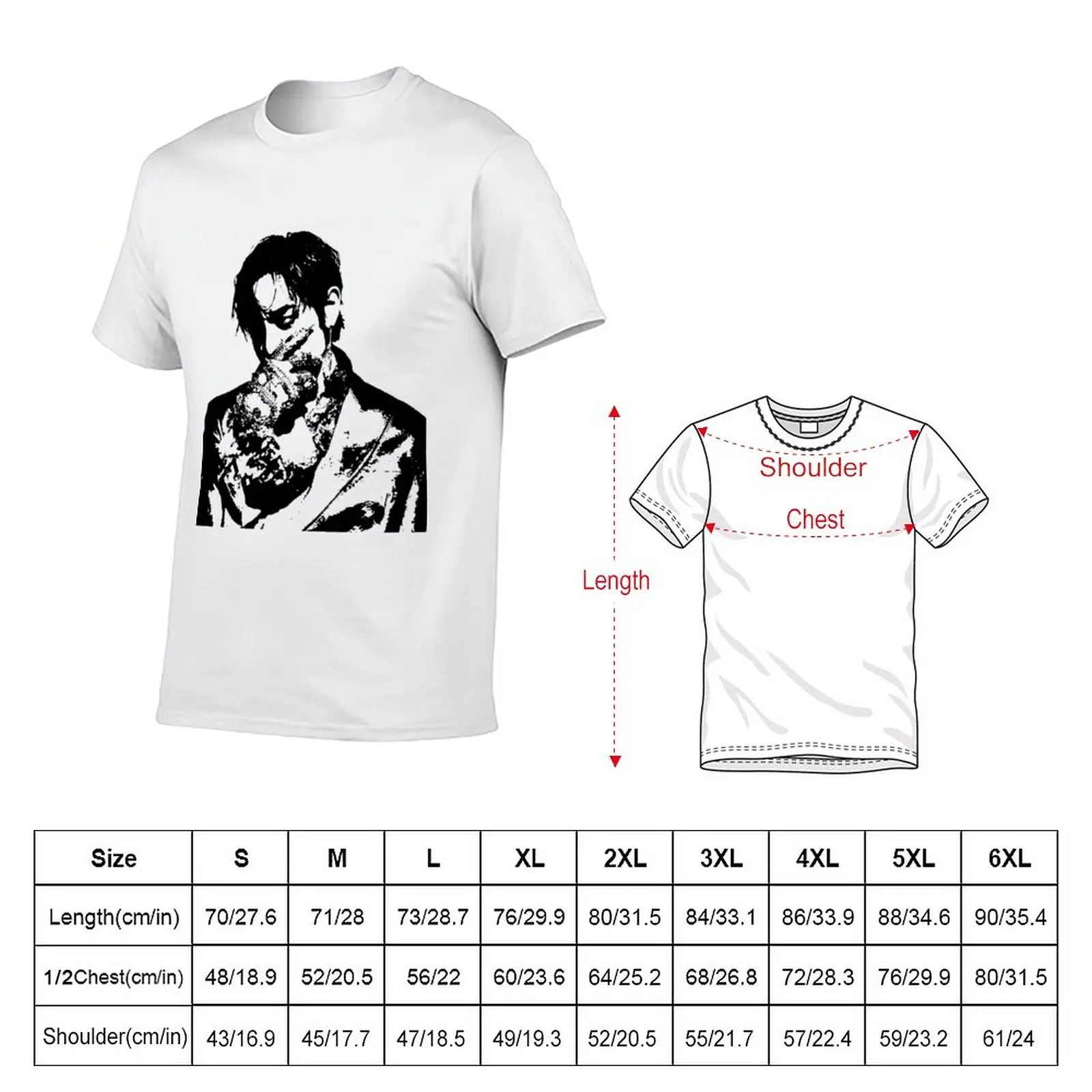 New Dpr Ian (Christian Yu) Stencil T-Shirt t shirt man plus size t shirts Men's clothing