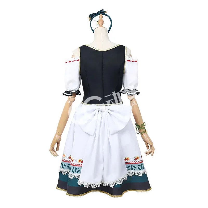 أنيمي الحب لايف! Nijigasaki المدرسة الثانوية المعبود نادي إيما فيردي أزياء تنكرية للنساء فستان خادمة زي الهالوين مصنوع حسب الطلب