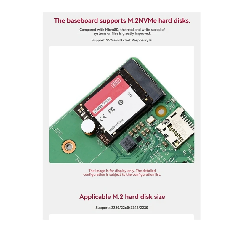 لوحدة حساب Raspberry PI 5 IO Board CM5IO M.2 M مقبس Pcie مع واجهات غنية للوحة CM5 الأساسية