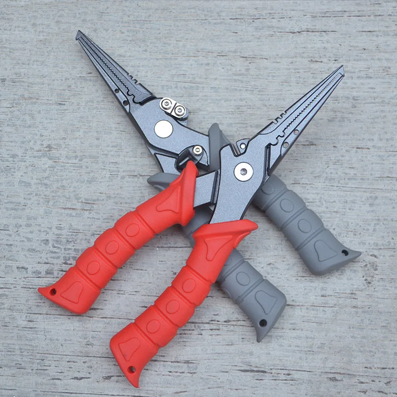 Mini Portable Multifunctional Fishing Pliers, Stainless Steel Hook Remover Line‑Cutter Split‑Ring Opener Angling Gear