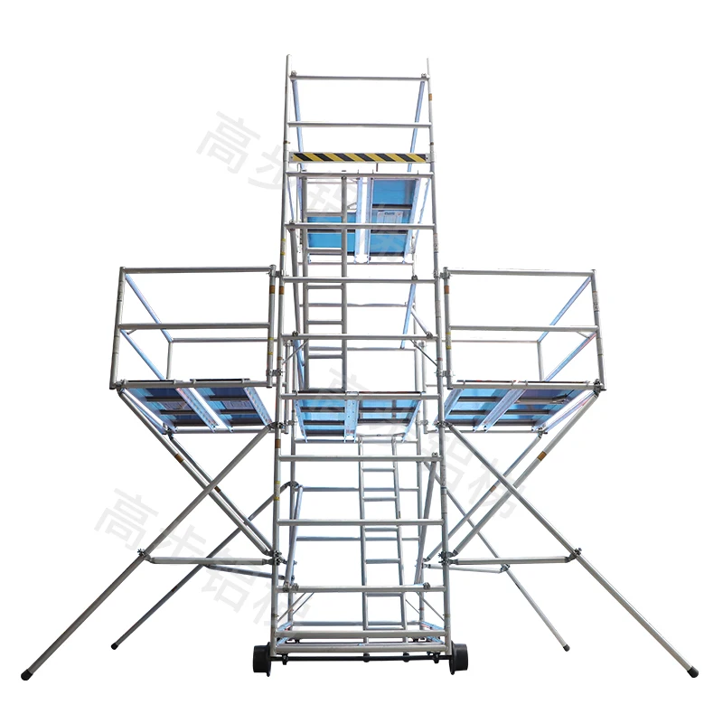 Strength Aluminum Portable Mobile Multifunction Scaffolding Tower Train Track Railway Scaffolding