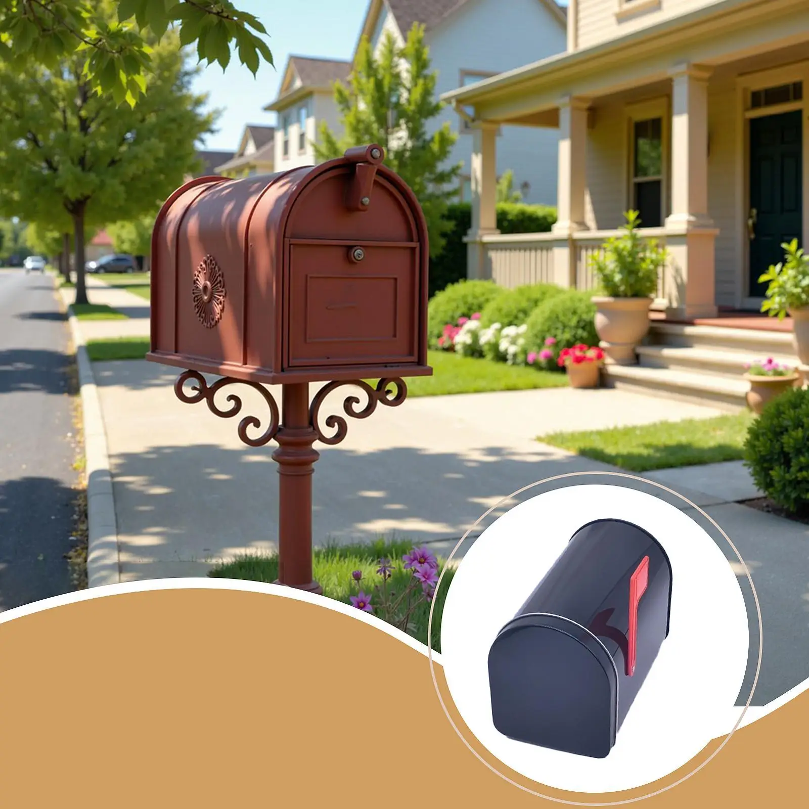 Tinplate Mailbox, Mailbox Toy DIY Projects Antique Style Decor Christmas Storage Tin Mini Mailbox, for Farmhouse Playhouse