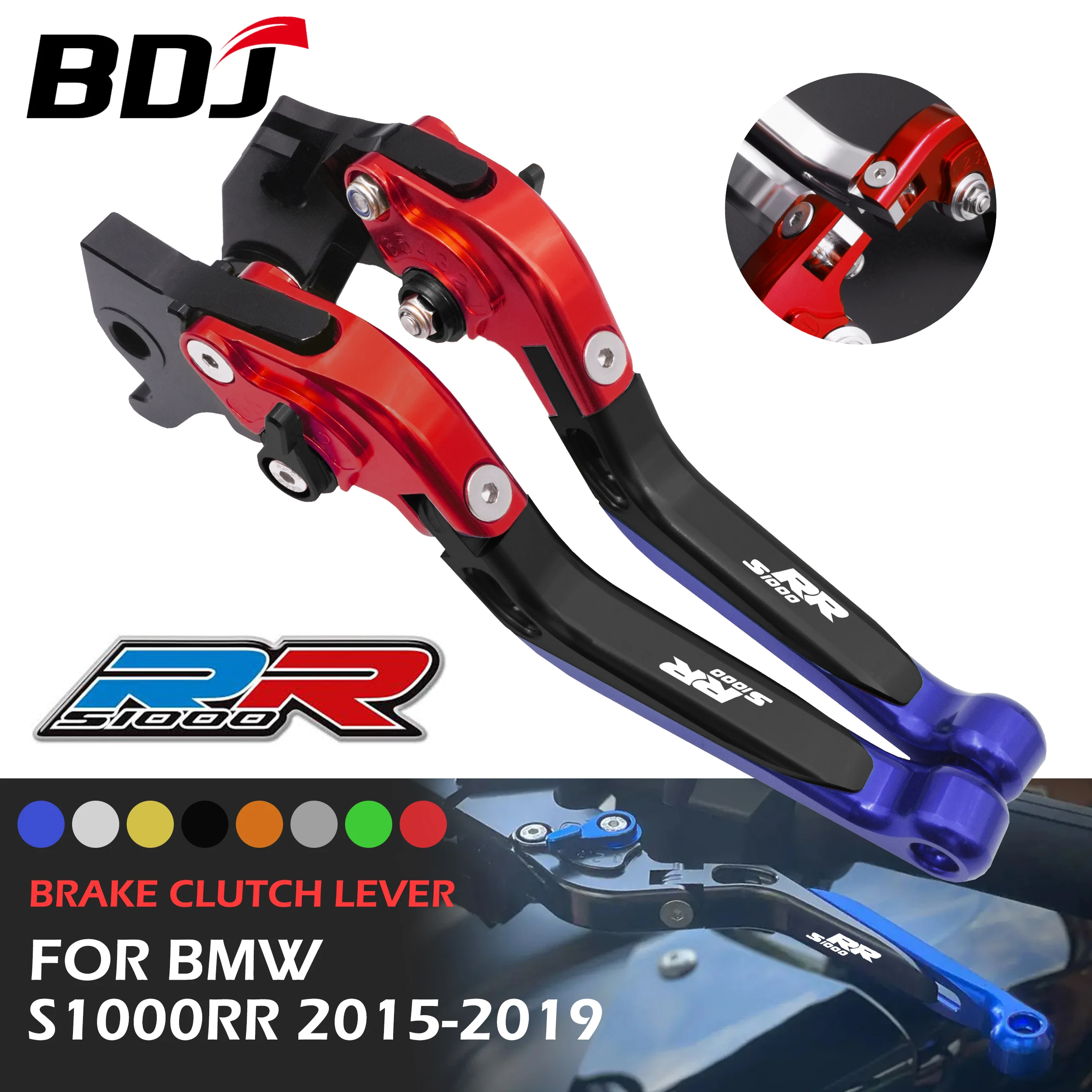 BDJ S1000RR Brake Clutch Lever Set Motorcycle Brake Lever Adjustable Folding Lever For BMW S1000R 2015-2019 S1000XR 2015-2021