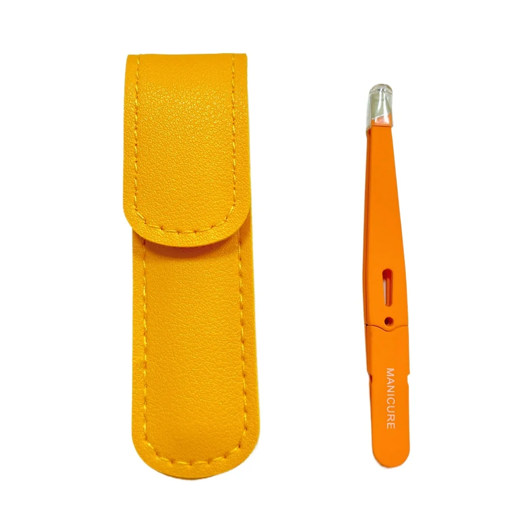 ملقط الحاجب الملون الشعر الجمال الشعر الناعم مجتذب الفولاذ المقاوم للصدأ مائل العين الحاجب كليب إزالة أدوات ماكياج