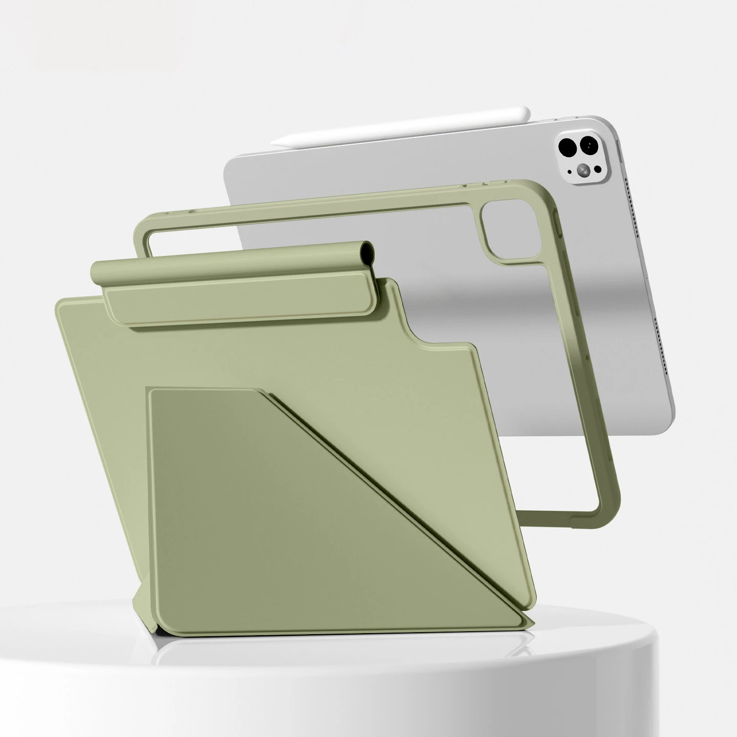 Smart Folio Cover for iPad Pro 13 11 2025 M5 M4 Tablet Case for iPad Pro 12.9 6th generation Magnetic Clip 2026 M4 Air 11 13 M2