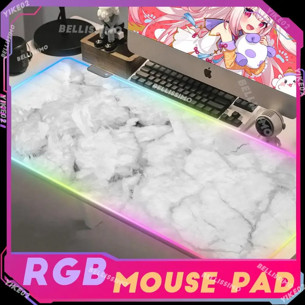 RJB Cool Anti-slip Rubber Marble Style Mousepad for Gaming Laptop Computer Desk Mat Mouse PadOffice Desk Accessories