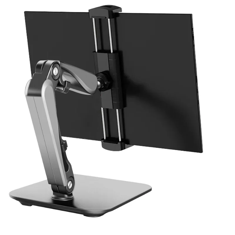 Dobrável Liga de Alumínio Braço Monitor Titular, Portátil Stand Riser, Gaming Console, Celular Estender Display, 8-18"