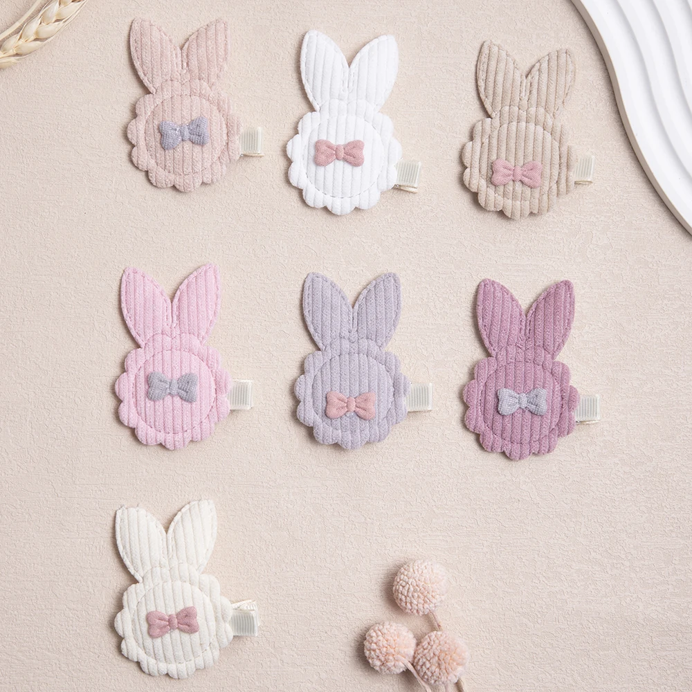 

7pcs/set Cute Easter Rabbit Ear Hair Clips for Kids Girl Baby Bow Hairpins for Girls Children Hair Baby Accessories Barrettes