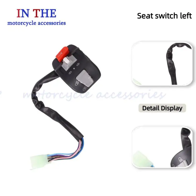 

Motorcycle Switches Horn Button Turn Signal Electric Fog Light Start Handlebar Controller Switch Left Right For Yamaha 100 125cc