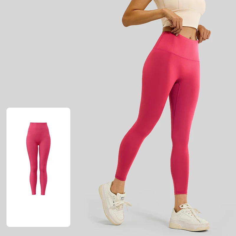 Hot Sale Seamless Skinny Yoga Pants Women Skin-Friendly Naked Feeling Yoga Leggings Slim Fit Sports Pants for Gym Running