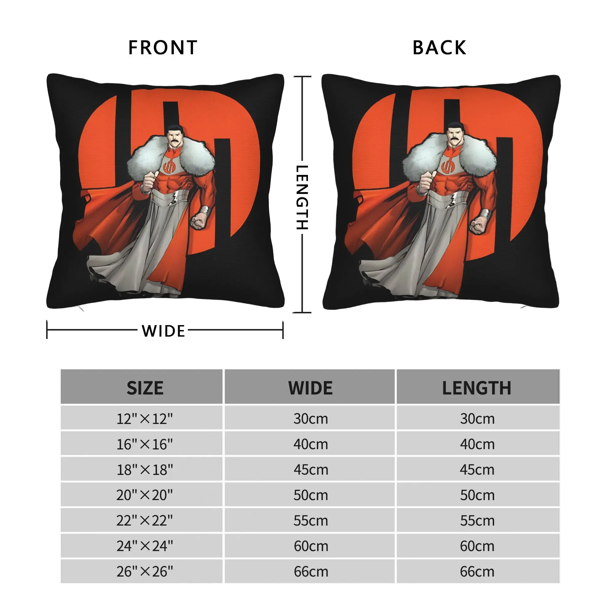 Grand Regent Thragg The Most Powerful Viltrumite With Red Crest Invincible Pillow Cover Soft Cushion Cover Pillow Case For Sofa
