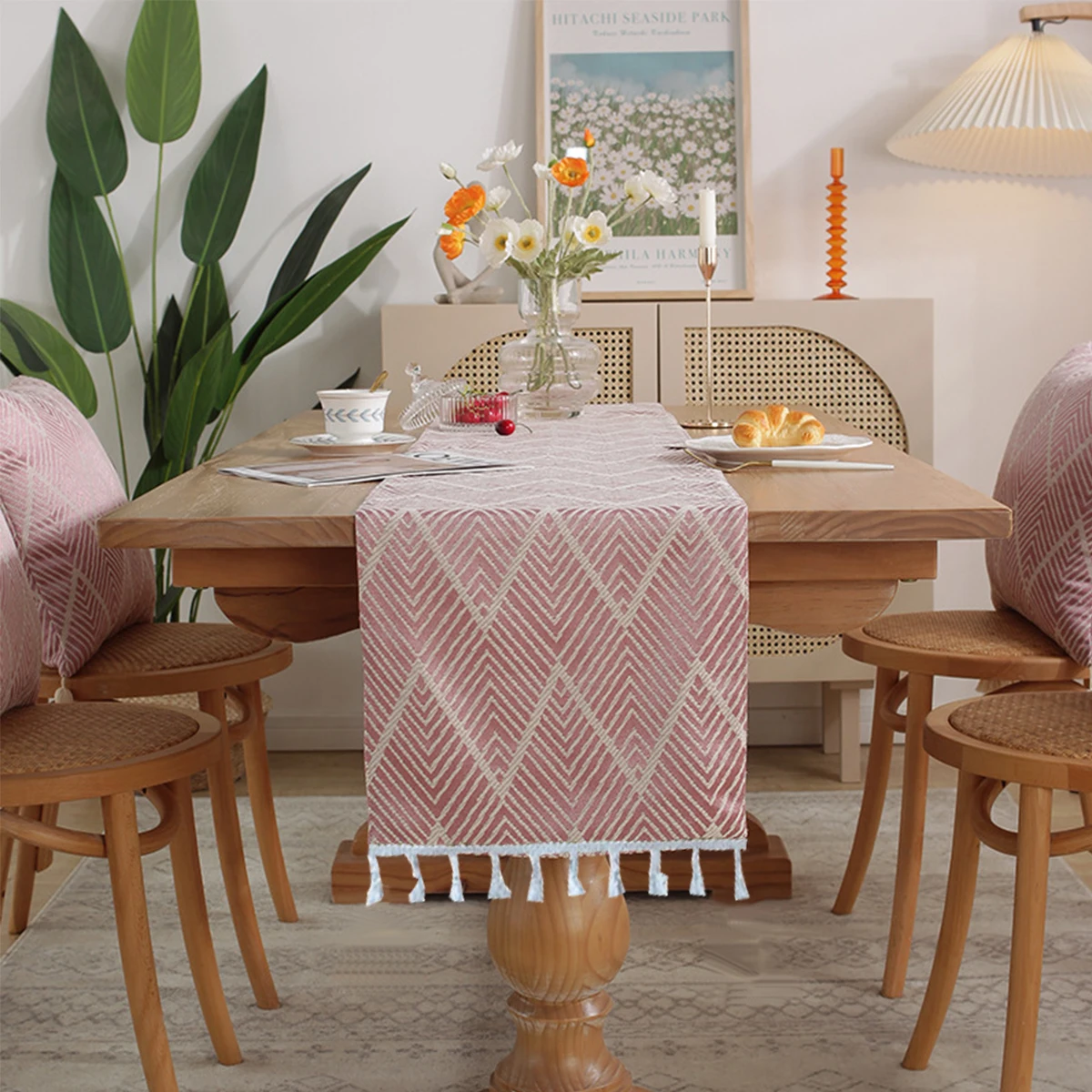 Table Runner Simple Bedside Ta - Christmas Table Runner ulasan dan harga