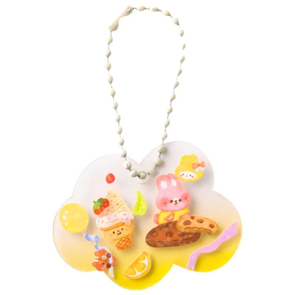10pcs Kawaii Transparent Acrylic Guka Student DIY Pendants Stationery Photocard Keychain Photo Display Cards
