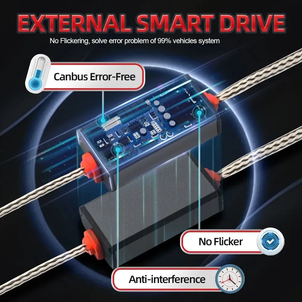 2 uds actualización 9005/HB3 9006/HB4 H7 H11 H4 H1 bombillas de faros LED haz alto y bajo 130W 23000LM 500% más brillante 6000K ventilador Plug-N-Play