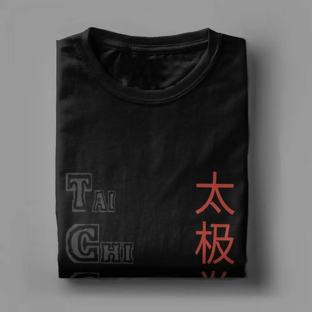 Tai Chi Chuan T-Shirt for Men Novelty Cotton Tees Crew Neck Short Sleeve T Shirt Best Gift Idea Clothes Chinese Style Tshirt