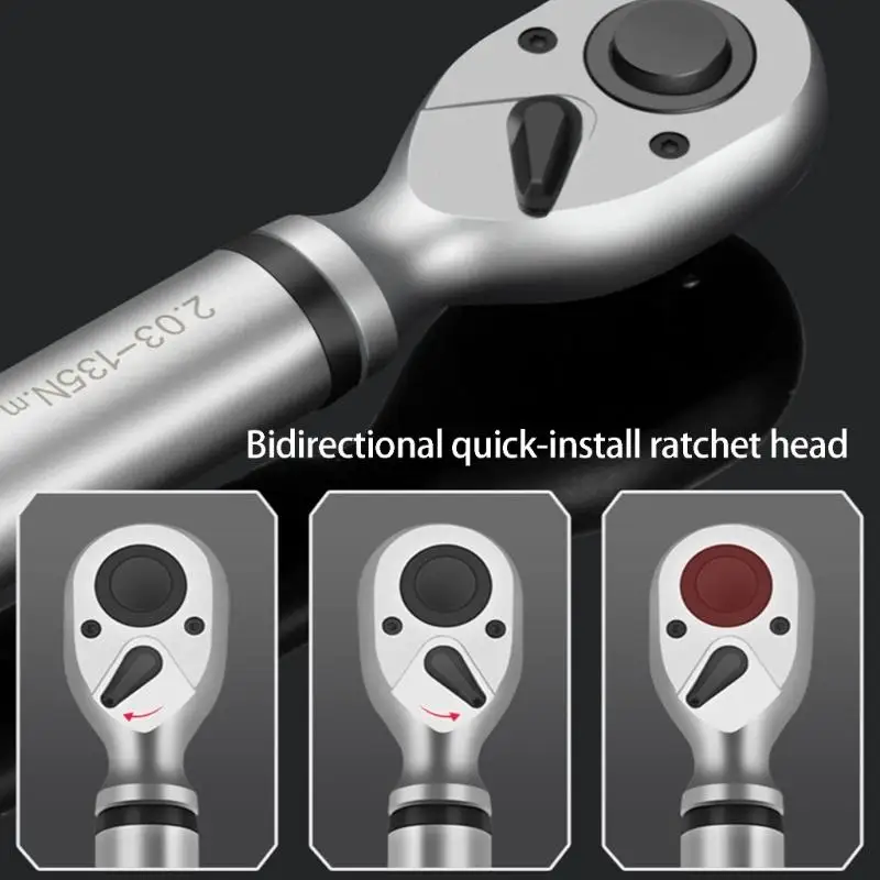 652F 3/8 Inch Electronic Force Wrench With Digital Readout 60N m 135N m Choices For Industrial And Home Use