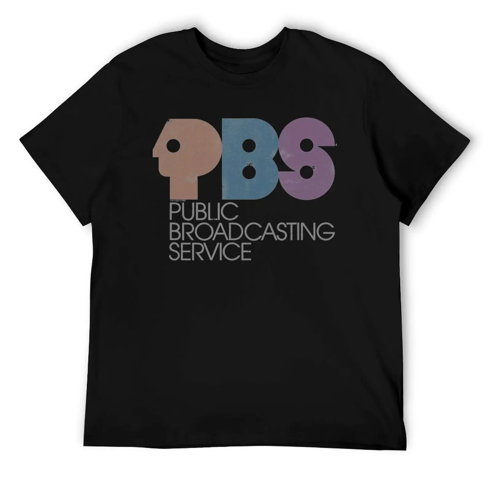 

PBS Vintage Logo Faded T-Shirt black cotton t-shirt plain for man package t shirts with prints t shirts designer T-Shirt