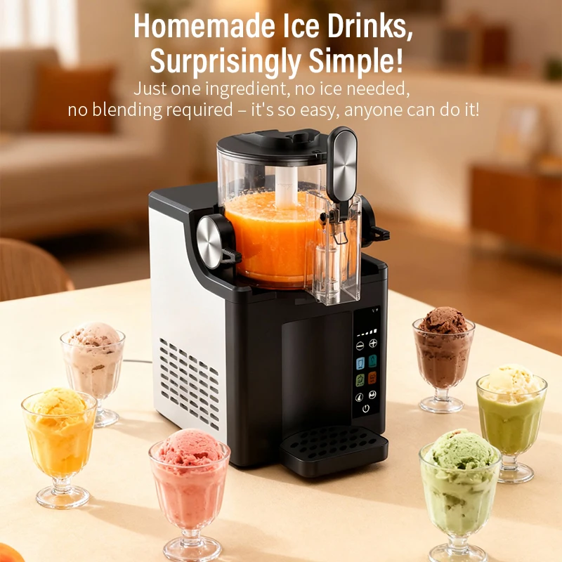 OEM  New - Slushie Machine Frozen Drink Maker 4-in-1 Professional 4 Preset Programs Stainless Steel    Use