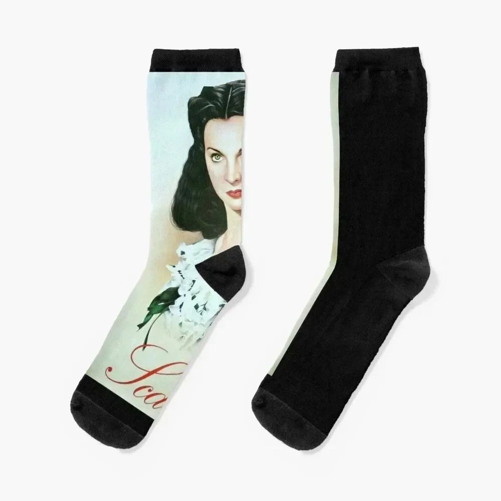 

Music Vintage Scarlett Margaret Mitchell Christmas Socks Children's retro basketball anti slip football Socks Man Women's