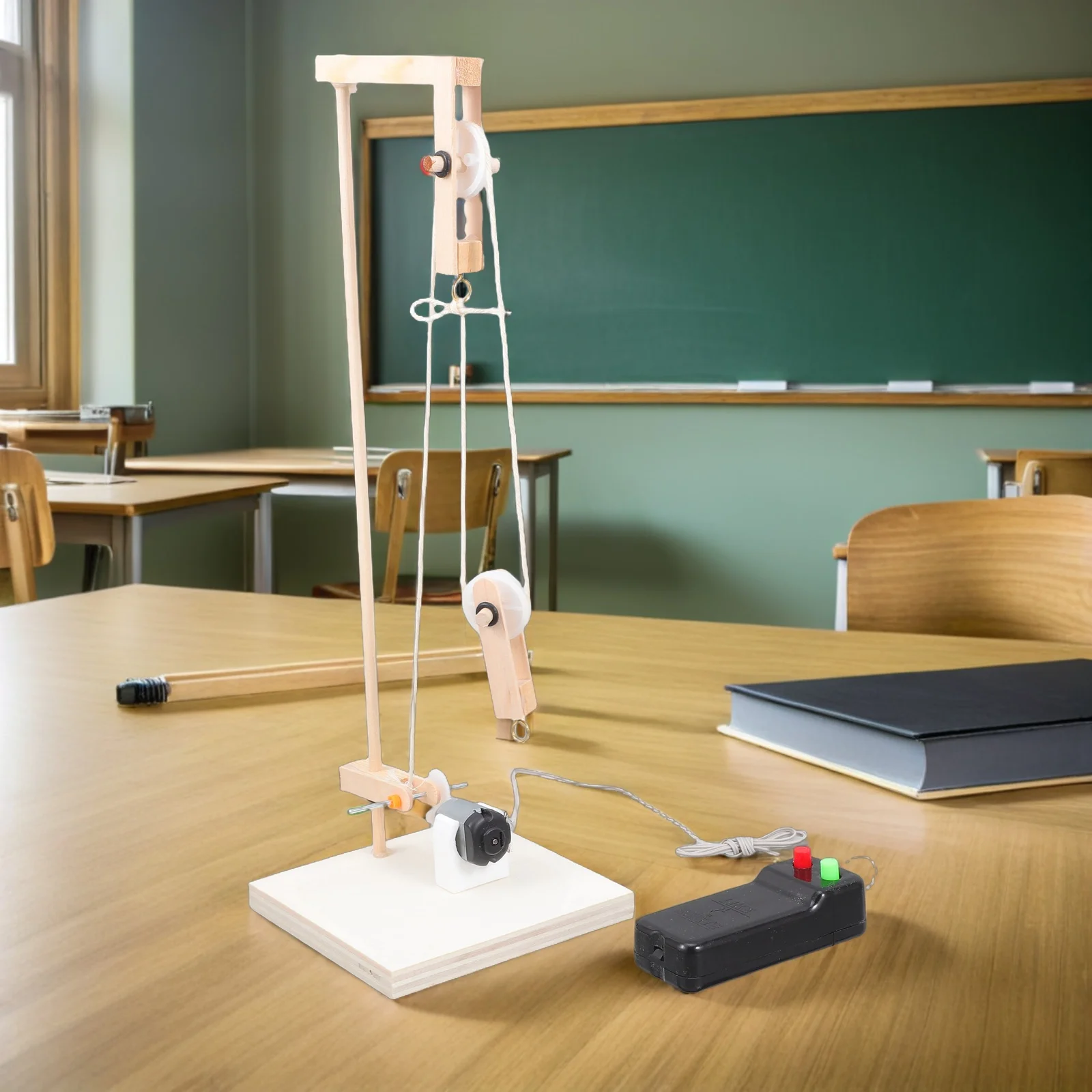 Kit complet de système de poulie, outil d'éducation scientifique, facile à utiliser, sûr et Durable, bloc de poulie pour expérience d'étudiant, 1 ensemble