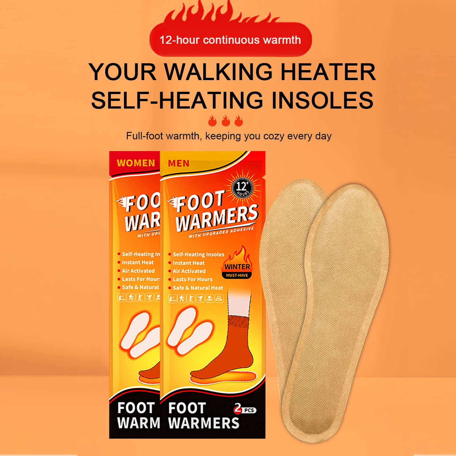 10 أزواج نعل تدفئة القدم المستمر الحرارة ساخنة النعال تدفئة الهواء المنشط تدفئة للصيد والرياضة في الهواء الطلق #2