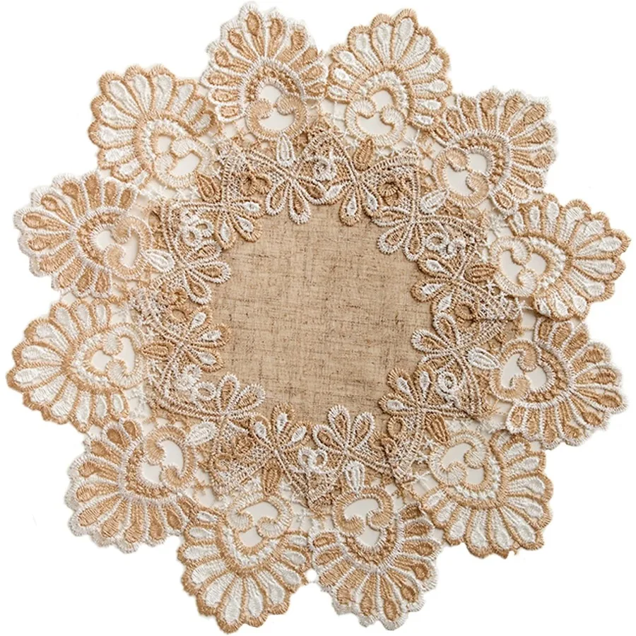 

Европейские антикварные жаккардовые кружевные салфетки для стола, небольшой фермерский дом, льняной топпер с вышивкой, шарф, коврик для стола, деревенский чехол для стола Fl