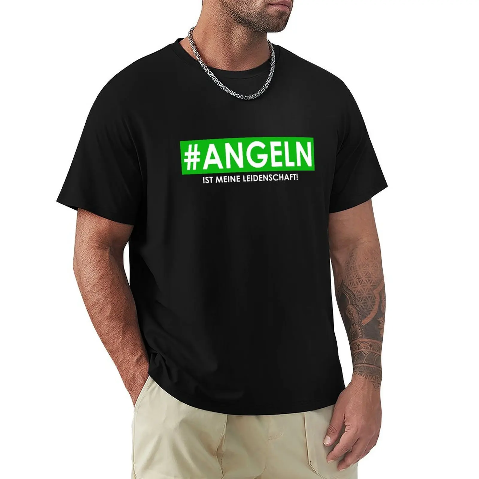 #ANGELN is my passion angler carp and pike Petri Heil T-Shirt summer clothes boys whites mens plain t shirts