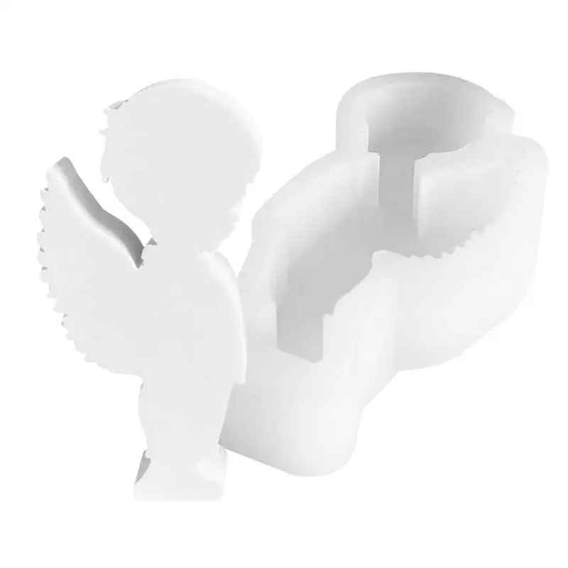 Angel Mold Silicone Soap Candle Moulds Craft Tools Cake Decoration Moulds Boy Girl Angels Fondant Molds