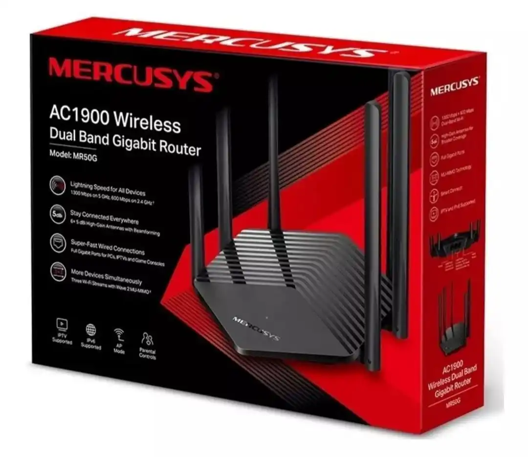 Wireless Router Mercusys MR50G AC1900 Wireless Dual Band Gigabit Router 2.4 GHz 5 GHz Wireless Router Wholesale