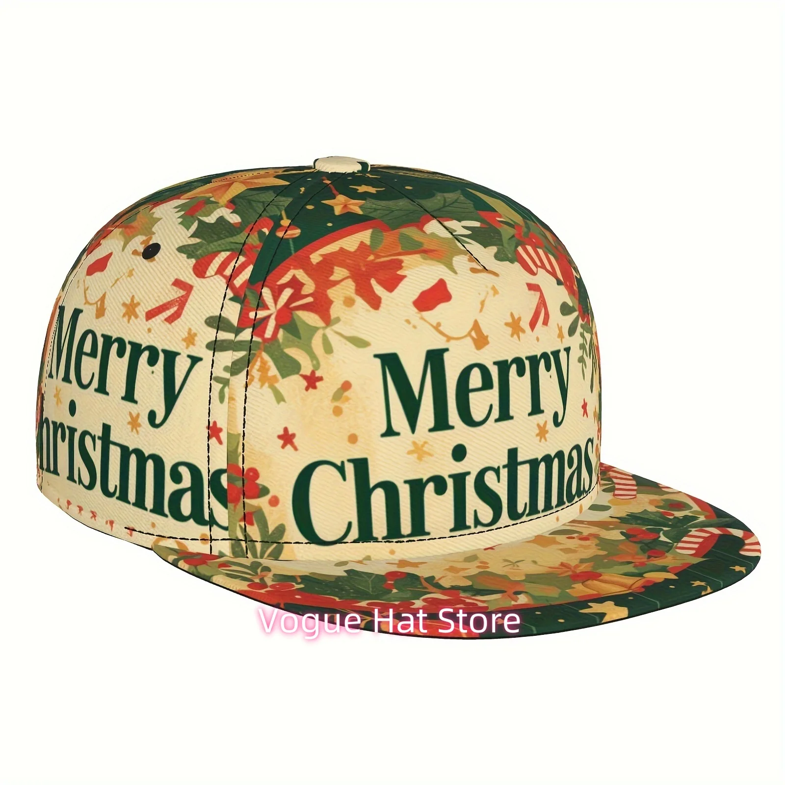 1pc, baseball cap, golf cap, Merry Christmas, Men's and Women's sports fashion, suitable for seasonal running exercises and outd