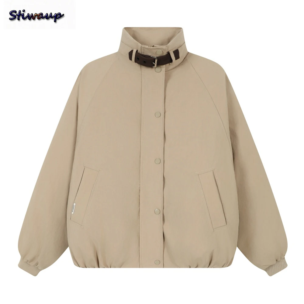 

Женские зимние брендовые роскошные пуховики, распродажа, большие размеры, теплые женские пальто с воротником-стойкой, стеганая куртка-пуховик 2025 года, женская куртка-бомбер