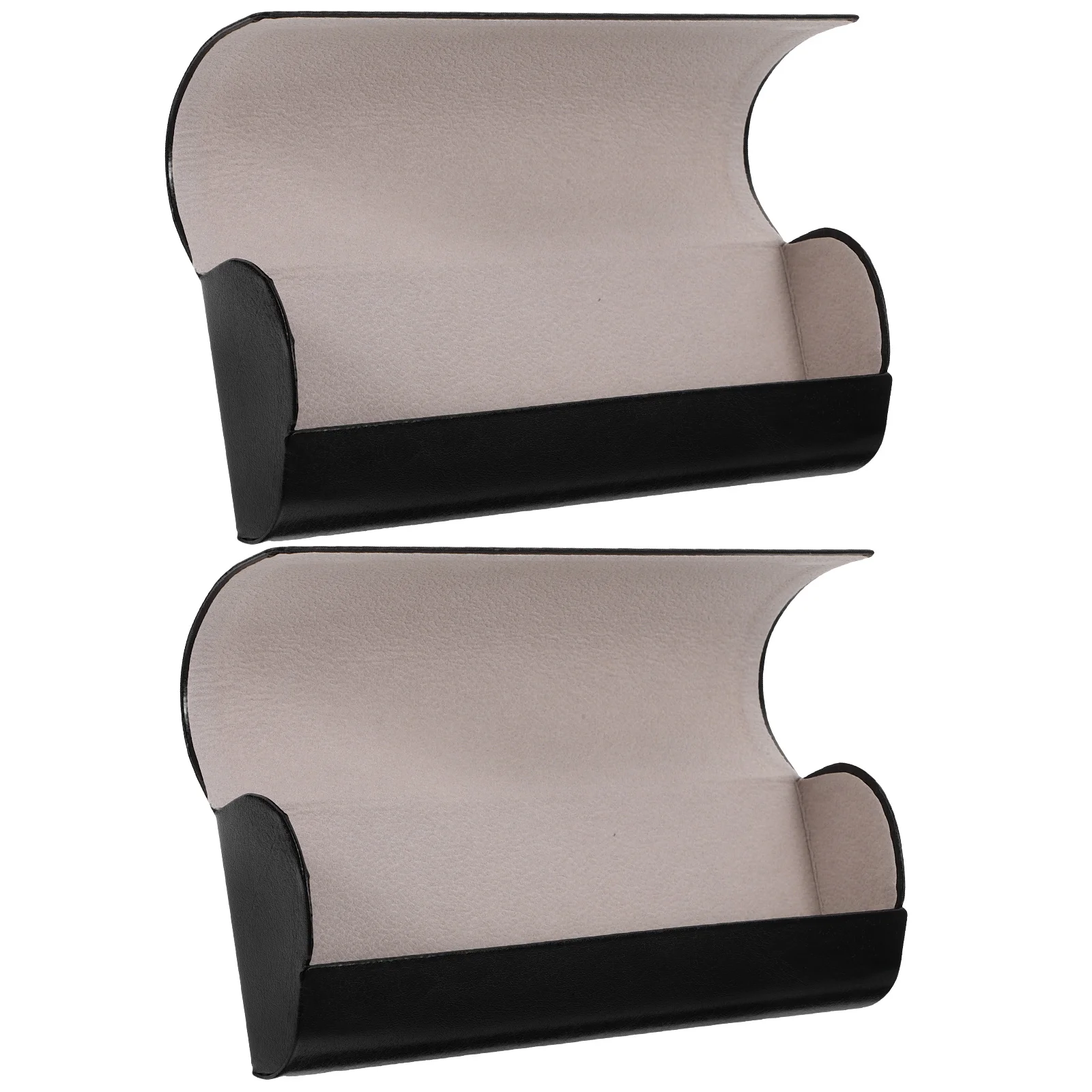 

2Pcs Glasses Case Simple Fashionable Durable Protective Eyewear Storage Travel Portable Gift Idea For Family Friends