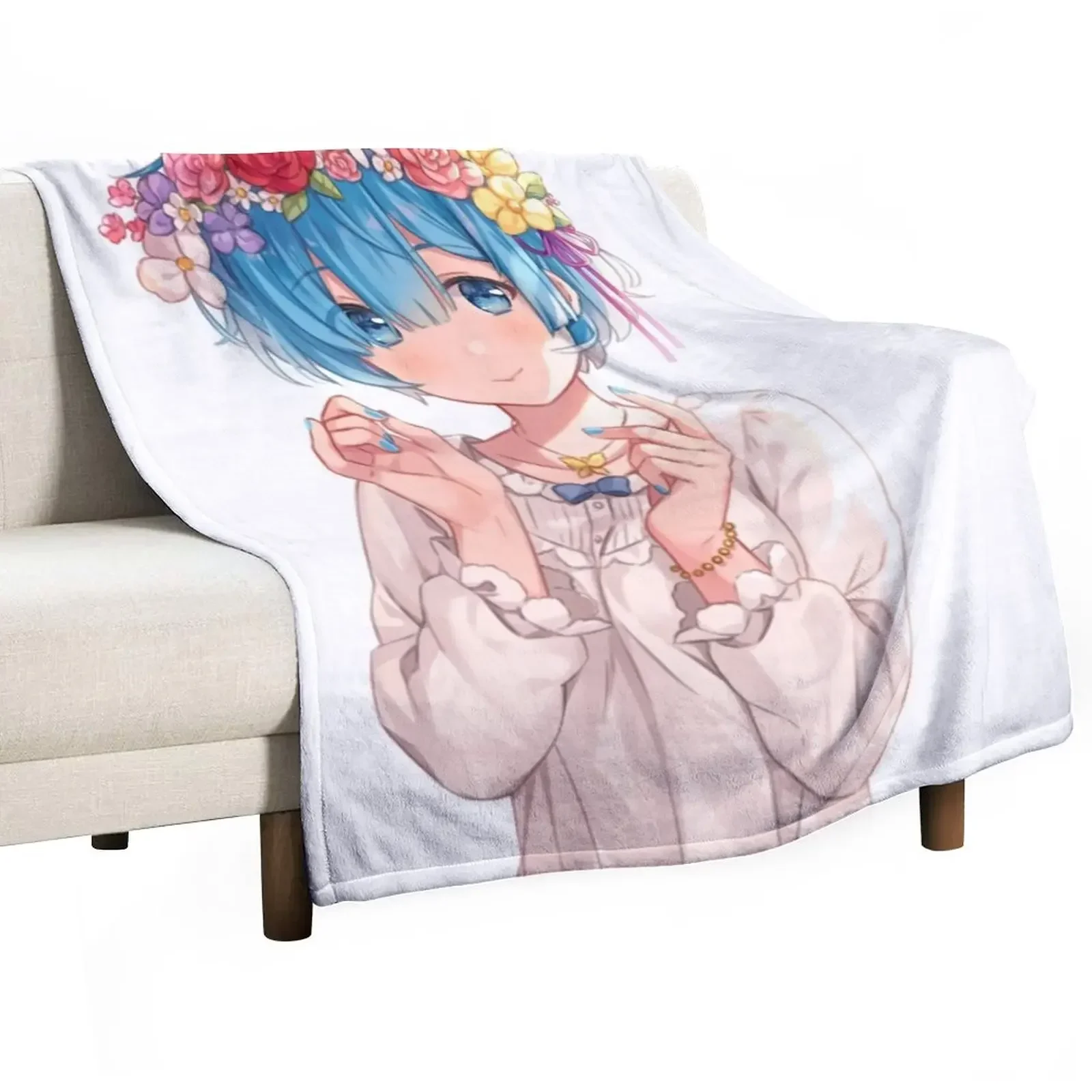 rem Throw Blanket for sofa Picnic Blankets