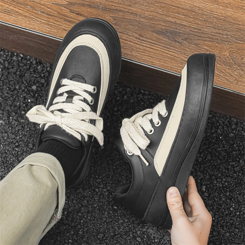 Men's Low Top Sneakers Lightweight Non-Slip Comfort Causal Walking Shoes for Male image 5