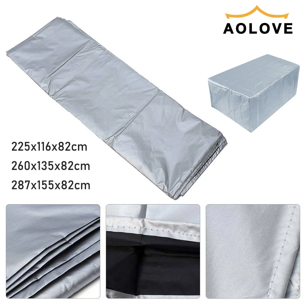 Mesa de bilhar capa poeira à prova ddustágua 7 8 9 pé ao ar livre piscina cheia sólida drawstring table cover protector 210d oxford