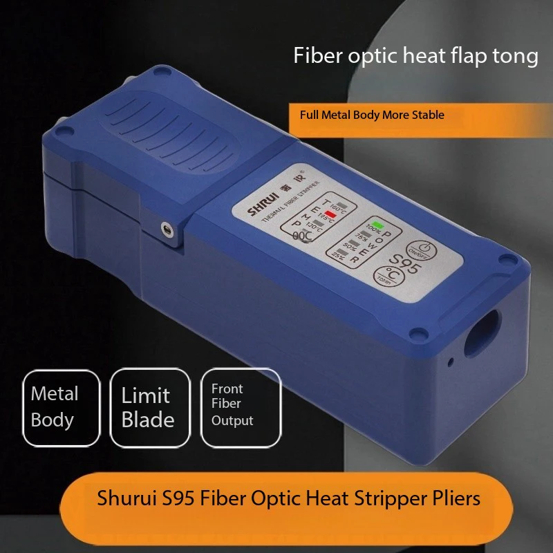 

New S95 Fiber Thermal Stripper Pliers ,Heated Optical Wire Stripping Slitter FTTH Ribbon Fiber Hot Jacket Cable Fusion Tool
