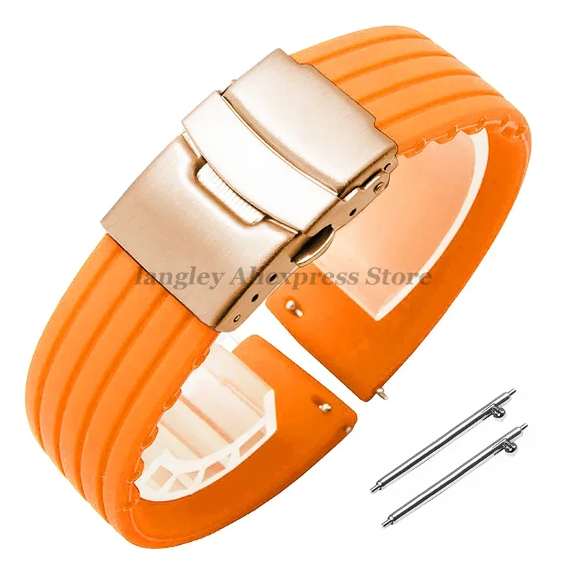 18mm 20mm 22mm 24mm Quick Release Silikon Armband für Huawei Uhr GT4/GT3 46mm für Seiko für Omega für Fossil Gummi Riemen