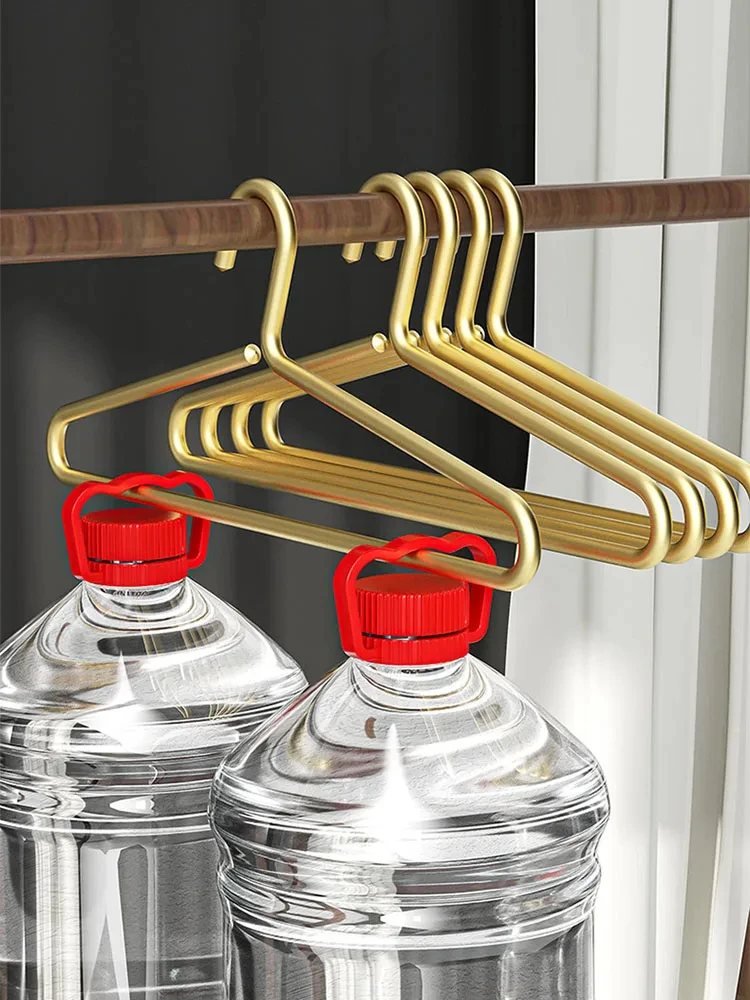 NEW 5/10pcs Adult Aluminum Alloy Coat Hanger Clothes Closet Organizer Wardrobe Suit Storage ,Bold 8MM Solid Luxury
