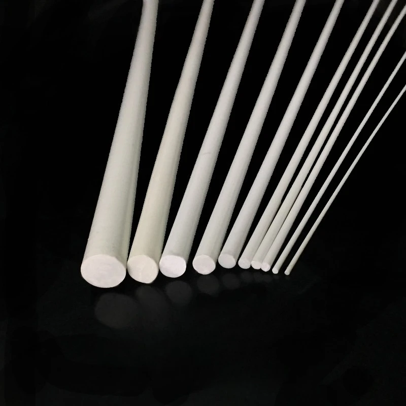 10pcs ABS Round Solid Bar Plastic White Welding Rods 0.5mm-8mm DIY Model Making 25cm